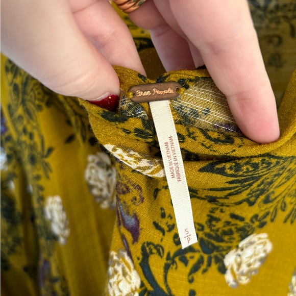 Free People Smooth Talker Tunic in Green/yellow - Picture 2 of 4